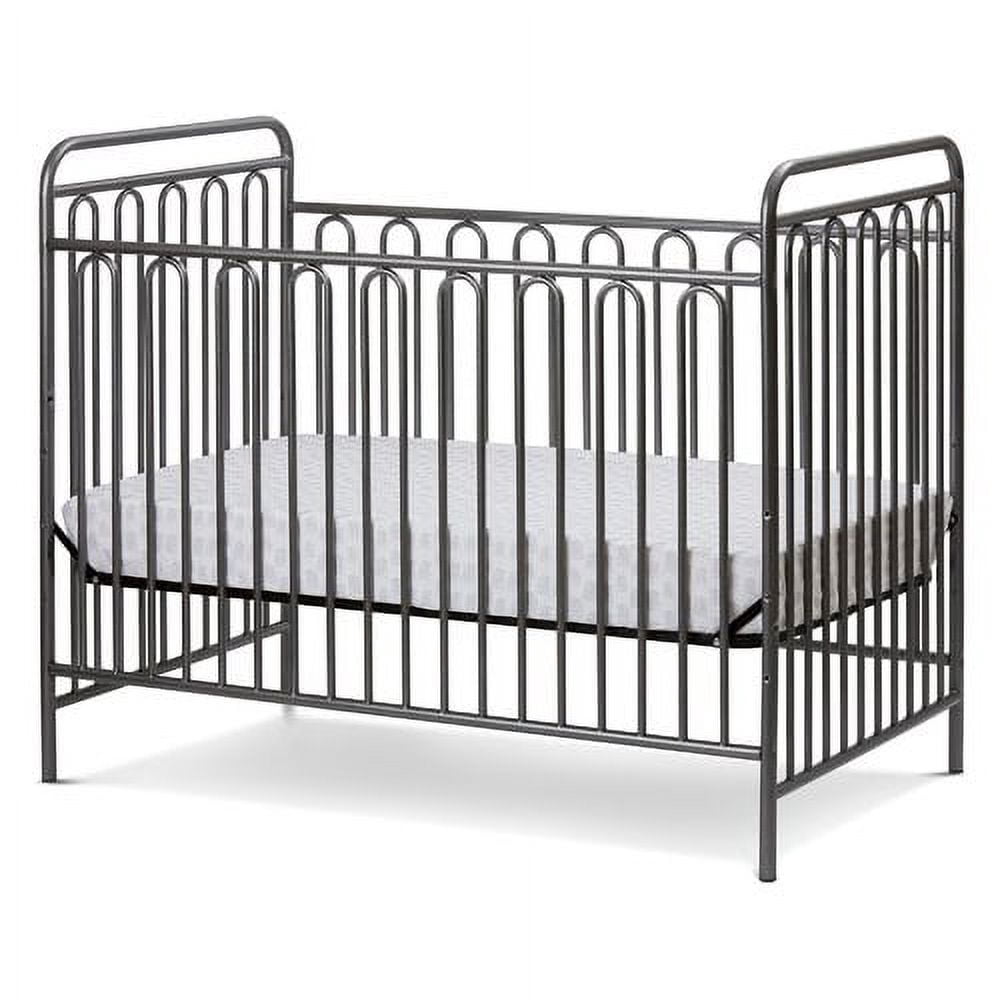 Trinity 3 in 1 Convertible Full Sized Metal Crib in Golden Nugget