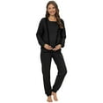 thumbnail image 1 of Xmarks Women Maternity Nursing Pajama Sets Pregnant Lounge Sleepwear Breastfeeding PJs Black M, 1 of 9
