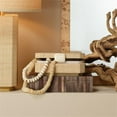 thumbnail image 5 of Jamie Young Co Eden Raffia Decorative Box Natural, 5 of 6