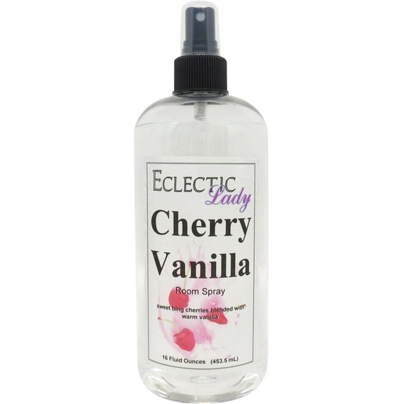 Cherry Vanilla Room Spray by Eclectic Lady, 16 Ounces, Fragrant Aromatic Room Mist For Home, Room, Office