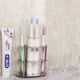 thumbnail image 2 of Stainless Steel Toothbrush Rack Lattice Toothbrush Holder Shelf for Bathroom (Round Pattern), 2 of 5