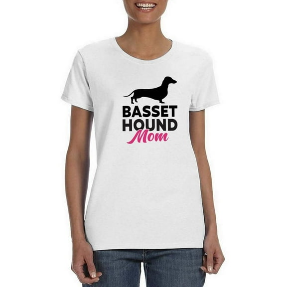 Basset Hound Mom T-Shirt Women -SPIdeals Designs, Female 4X-Large