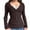 Brown, variant on XFLWAM Fairy Grunge Shirts for Women Y2K Tops Long Sleeve Lace Patchwork Tees Teen Girls Vintage Slim Blouse Brown L