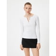 thumbnail image 6 of Regular Fit Cotton Buttoned Long Sleeve T-Shirt, 6 of 6