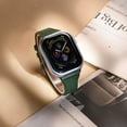 thumbnail image 3 of Slim Leather Band Compatible with Apple Watch Band 40mm 38mm 41mm 42mm 44mm 45mm 49mm Women, Top Grain Genuine Leather Strap Thin Watch Wristband for iWatch Series 9 8 7 6 5 4 3 2 1 SE Ultra 2, 3 of 8