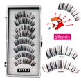 thumbnail image 1 of pares de pestañas magnéticas naturales 3D, con 5 pestañas magnéticas hechas a mano, pestañas postizas magnéticas reutilizables, compatible con envío directo Tan Jianjun unisex, 1 of 2
