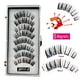 thumbnail image 1 of pares de pestañas magnéticas naturales 3D, con 5 pestañas magnéticas hechas a mano, pestañas postizas magnéticas reutilizables, compatible con envío directo Deng Xun unisex, 1 of 2