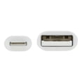 thumbnail image 5 of Eaton Tripp Lite Series Safe-IT USB-A to Lightning Sync/Charge Antibacterial Cable (M/M), MFi Certified, White, 2 m (6.6 ft.) - Lightning cable - USB male to Lightning male - 6.6 ft - white, 5 of 5