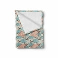 thumbnail image 2 of Abstract Soft Flannel Fleece Throw Blanket, Celestial Dashed Theme with Patched Cloud Sparrow Birds and Domestic Pigeons, Cozy Plush for Indoor and Outdoor Use, 70" x 90", Multicolor, by Ambesonne, 2 of 6