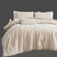 thumbnail image 4 of Tufted Cotton Duvet Cover Set Beige Cotton Bedding Sets With 2 Pillowcases Comforter Duvet Cover Cotton Bedding King Set, 4 of 4