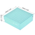 thumbnail image 2 of Centrifuge Tube Storage Box, 100-Well Waterproof Cardboard Holder Blue, for 1.5/1.8/2ml Micro Centrifuge Tubes, 2 of 5