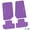 Purple, variant on Flextread Floor Mats for 07-13 Jeep Wrangler JK 2-Door - Mopar Licensed Factory Fit - Black w/ Jeep Wave Insert - 100% Made in USA