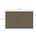 thumbnail image 3 of 10x12 Gazebo Sidewall Set - Universal Replacement Curtains for Pergolas & Cabanas - Dark Brown Brown + Polyester, 3 of 9