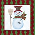 thumbnail image 3 of Ritter, Gina 15x15 Black Modern Framed Museum Art Print Titled - Snowman Zig Zag Square IV, 3 of 5