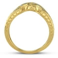 thumbnail image 2 of Pompeii 1/5 Ct Diamond Curved Wedding Engagement Ring Enhancer Band 14k Yellow Gold, 2 of 3