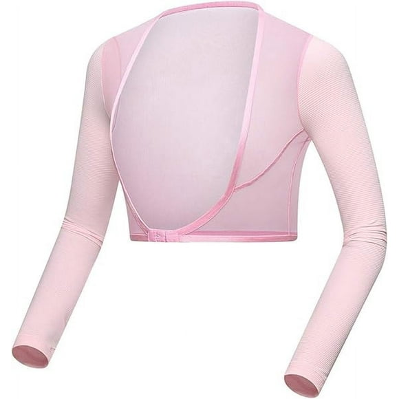 Womens Golf Cooling Shawl SPF UV Shirts Vests Sun Protection Arm Sleeve for Outdoor Sports Pink