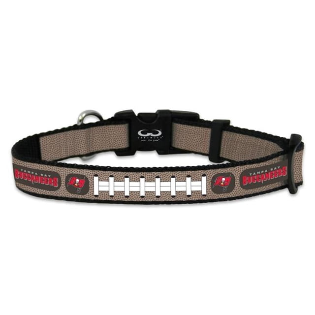 Tampa Bay Buccaneers Pet Collar Reflective Football Size Small