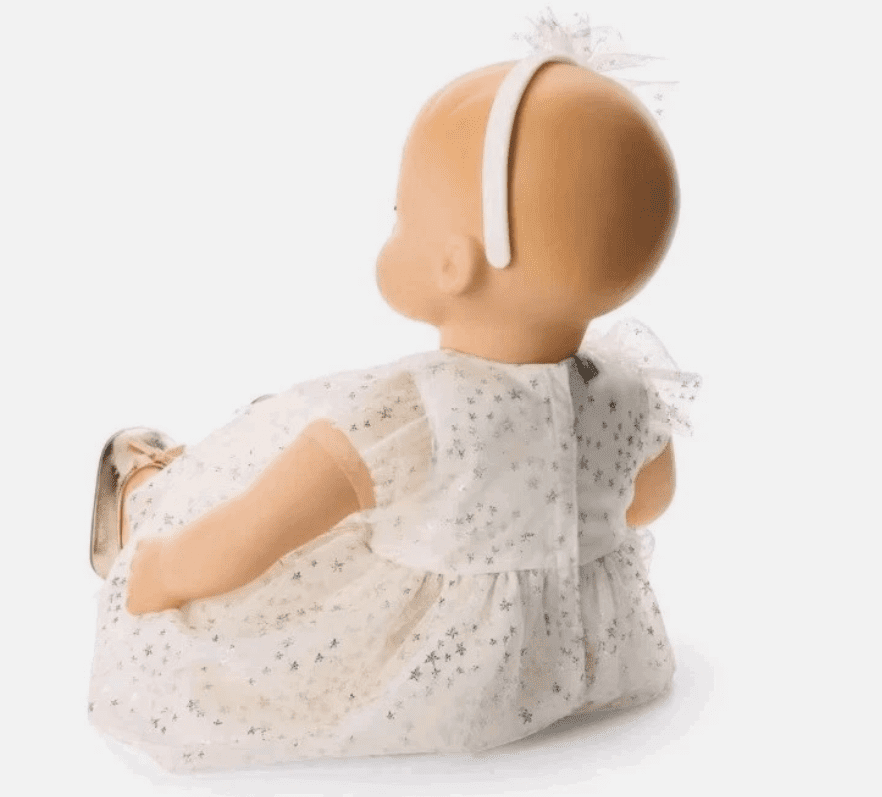 American Girl X Janie and Jack Sparkly Cream Celebration Dress for Bitty Baby 15 inch Dolls