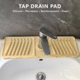 thumbnail image 3 of Bxaolu 17.8 Inch Longer Faucet Mat for Kitchen Sink, Silicone Sink Faucet Mat Splash Guard, Premium Kitchen Sink Splash Faucet Guard, Fast Self-Draining Mat (White), 3 of 7