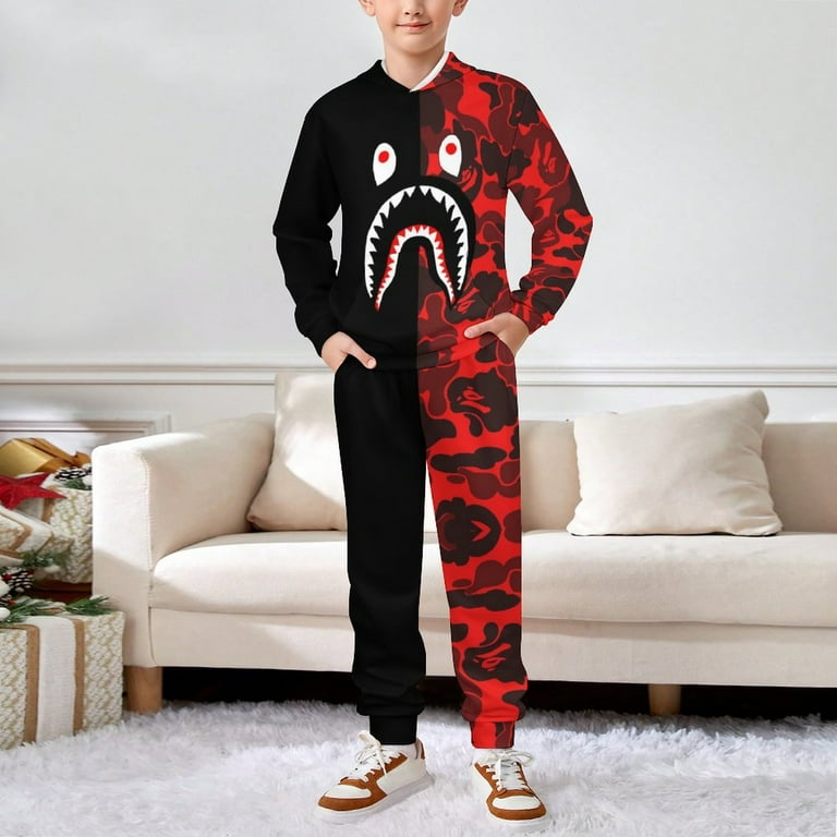 Bape shark tracksuit deals
