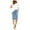 Blue, variant on Bermuda Shorts for Women 2024 Summer Casual Knee Length Beach Drawstring Shorts Loose Cute Vacation Wear Fashion Clothes(Khaki,L)