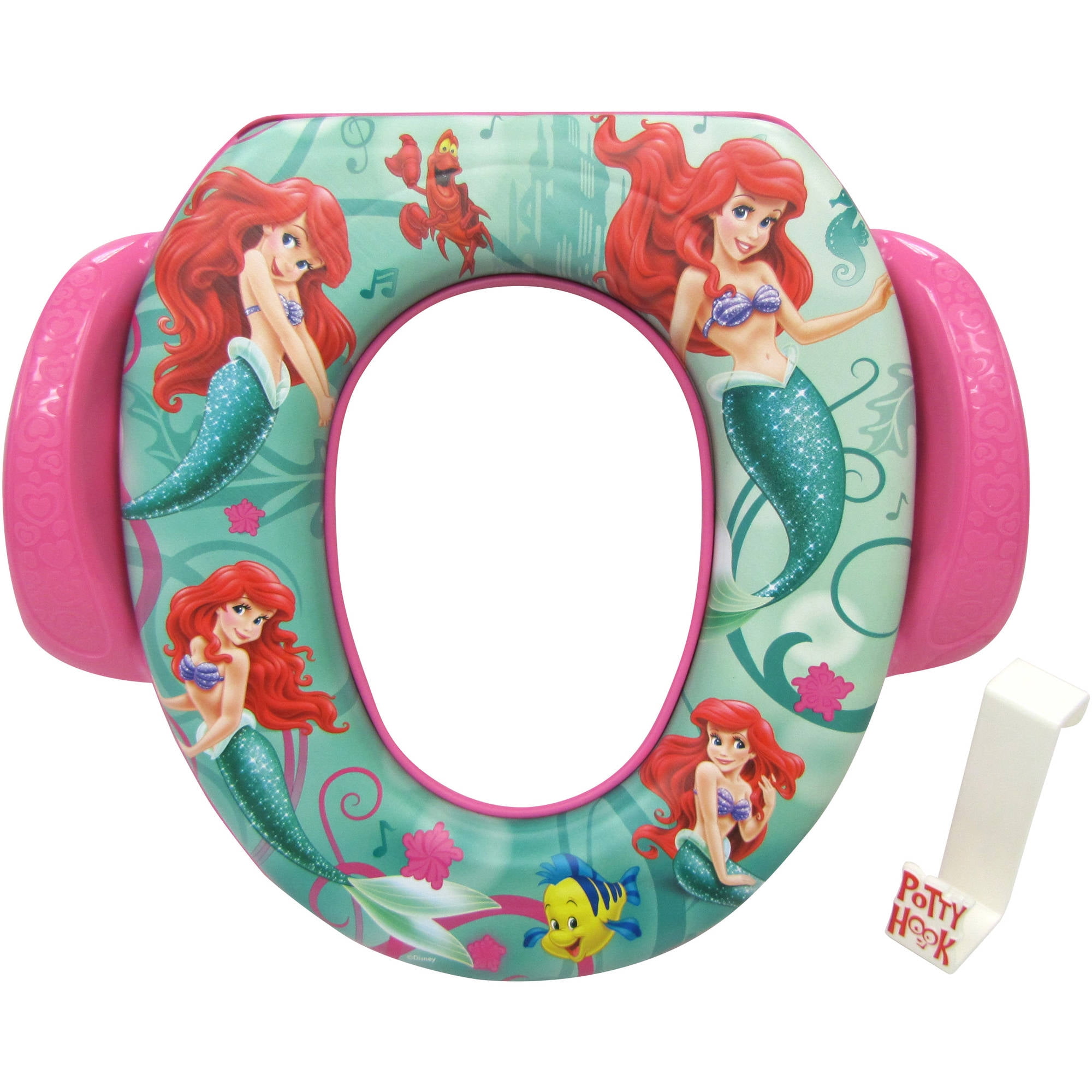 Disney The Little Mermaid Soft Potty Seat With Potty Hook Walmart Com Walmart Com