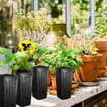 thumbnail image 7 of EBAOKUUP 50pcs Plastic Deep Plant Nursery Pots,11.8”Tall Tree Pots,Black Deep Seedling Container Pots with Drainage Holes for Indoor Outdoor Gardening (3.9" Wx11.8 H), 7 of 7