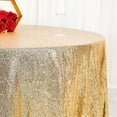 thumbnail image 5 of BalsaCircle 120" Sequin Round Tablecloth Champagne, 5 of 8