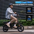 thumbnail image 2 of Electric Bike for Adults,14" Folding Adult E Bike with 650W Peak Motor,25 mph,30 Miles Range, 8-Point Suspension & Disc Brake,Commuter Electric Bicycle,UL2849 E Bike, 2 of 6
