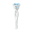 thumbnail image 3 of Angara Natural 1.12 Ct. Aquamarine Solitaire Ring in 14K White Gold for Women (Ring Size: 4.5), 3 of 9