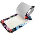 thumbnail image 2 of Square 2Pack PU Leather Peace Dove Cruise Luggage Tag with Privacy Cover and Name ID Tag for Travel Handbags Backpacks Luggage Tags, 2 of 6