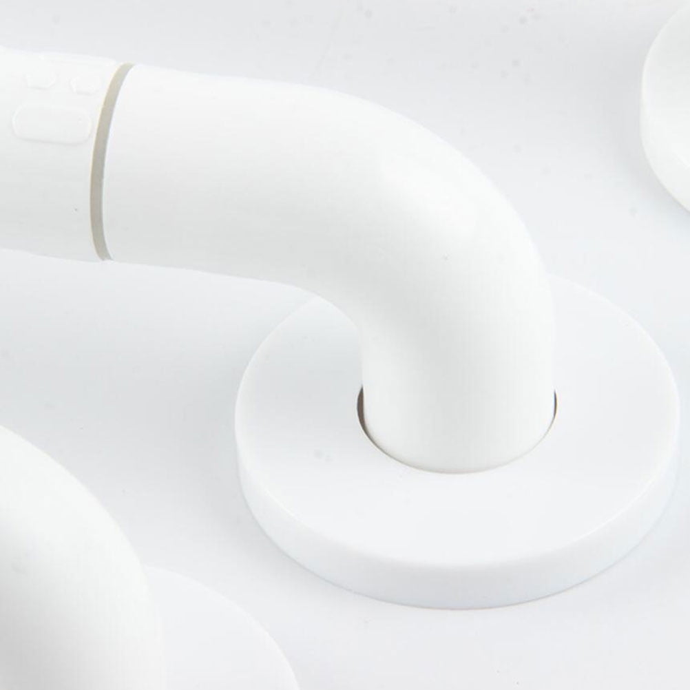 Amosfun White Bathroom Grab Bar with Safety Grip and Stainless Steel for Home Use