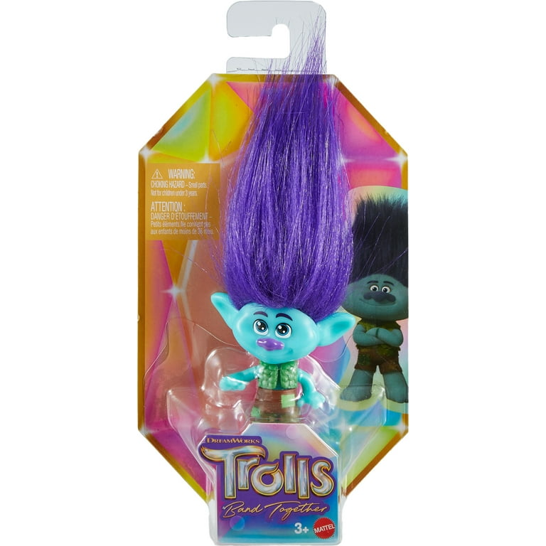 Dreamworks Trolls Band Together Brozone on Tour Small Dolls Set with Stand, Collectible Toy