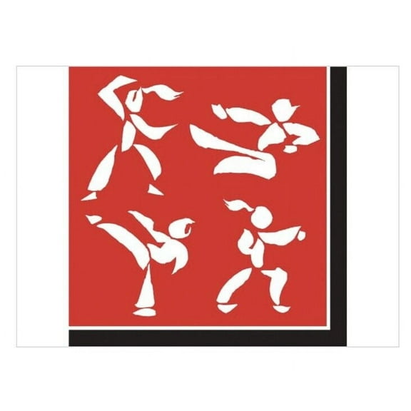 martial arts lunch napkins (16ct)