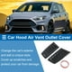 thumbnail image 2 of Recubrimiento de salida de aire del capó Unique Bargains para Ford Focus RS ST MK2 2009-en adelante, Bezel de decoración exterior ABS de fibra de carbono negra 26x13.7cm 1 par, 2 of 7