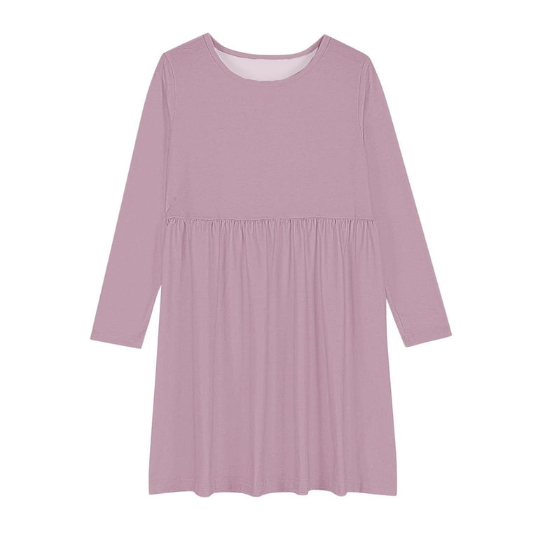 open lace back dress Leshner Long Sleeve Mini Dress Purple main image 0