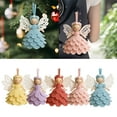 thumbnail image 4 of YWIYIUD 4inch DIY Crochet Ornament Kit, Crochet Craft Kit with Yarn for Beginners, Christmas Tree Decoration Crochet Doll Hanging Ornament, Easy Beginners Craft Decor 1/2/3/4/5PCS, 4 of 5