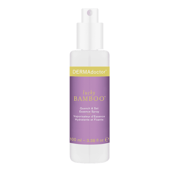 DERMAdoctor Lucky Bamboo Quench & Set Essence Spray | Hydrating, Refreshing, Makeup-Setting Spray, 3.38 fl oz