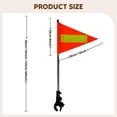 thumbnail image 7 of Golf Cart Flag Pole Kit Reflective Strips Telescopic Pole Durable Nylon Fiber Adjustable Electric Vehicles Outdoor Use, 7 of 7