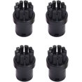 thumbnail image 1 of LLC 4-Pack Noir Brosses Rondes de Remplacement pour Karcher Nettoyeurs à Vapeur SC1 SC2 SC3 SC4 SC5 SC7, 1 of 5