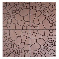 Stone Texture 12" Patio Deck Tiles, 44PCS DIY Interlocking Flooring, Easy Install Outdoor Indoor Tiles for Porch, Balcony, Poolside, Backyard Patio Floor, Brown