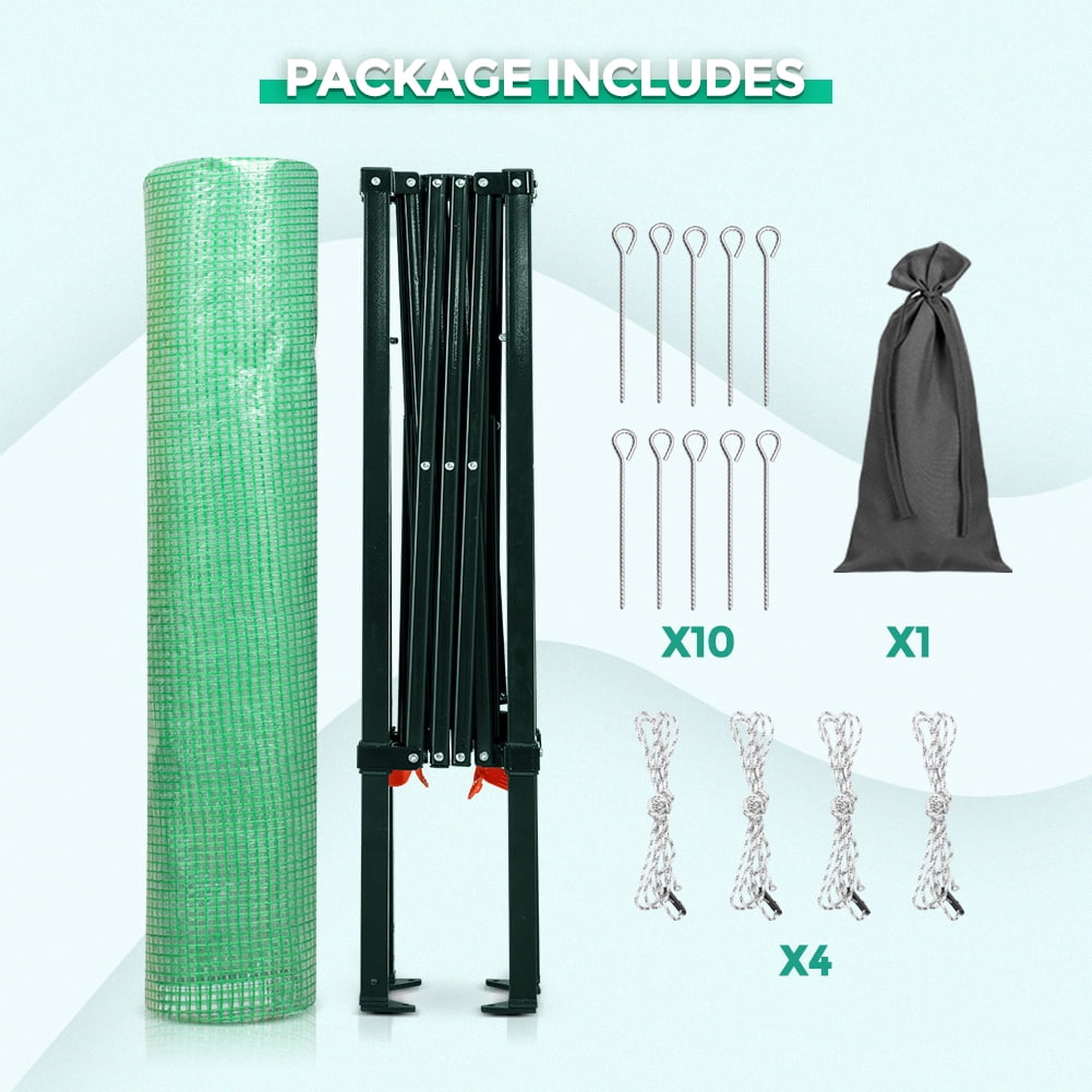 EAGLE PEAK 6x4 Portable Walk-in Greenhouse Instant Outdoor Gardening Green House Canopy,Green