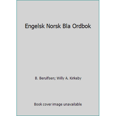 Engelsk Norsk Bla Ordbok [Hardcover - Used]