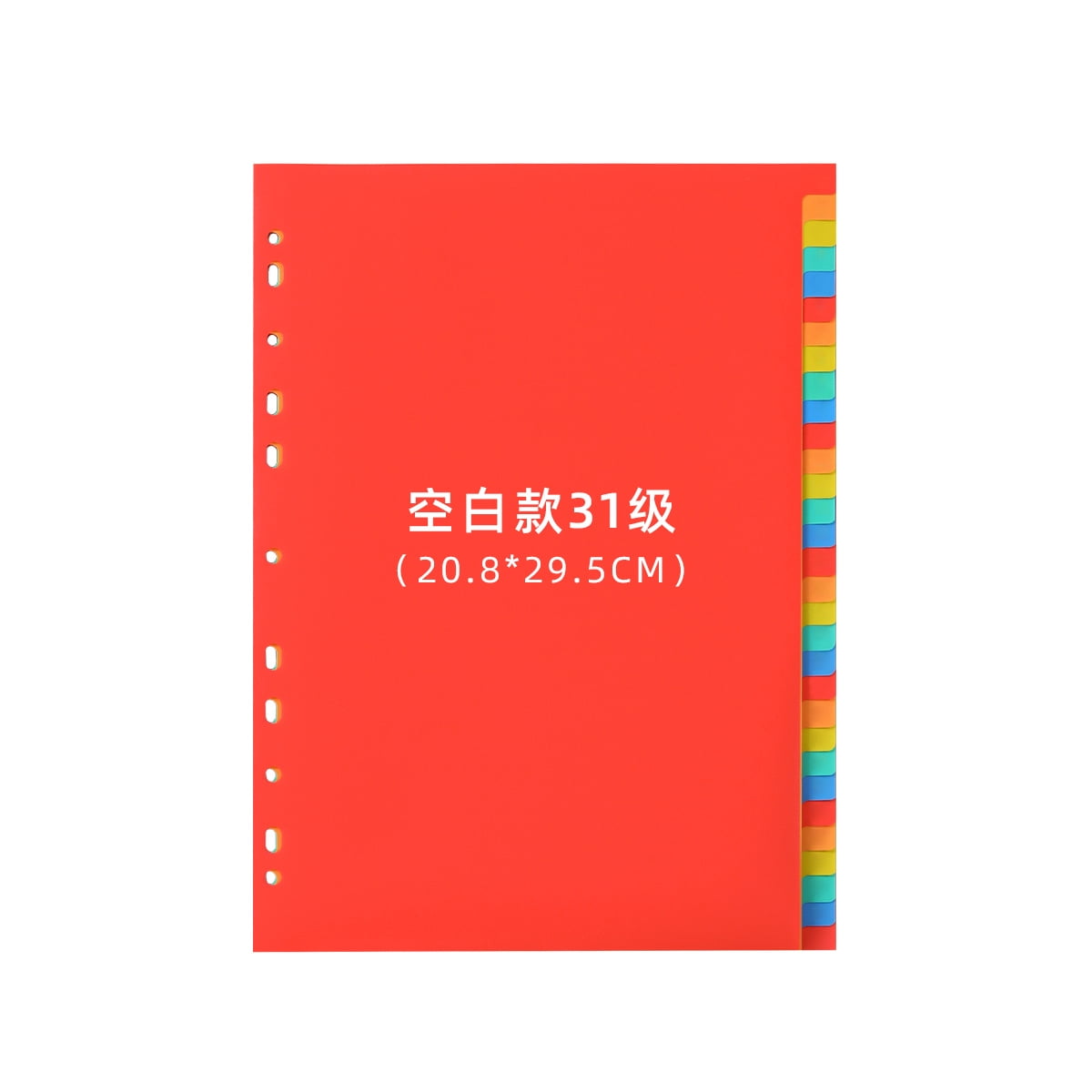31 Sheets A4 Binder Divider File Divider Subject Divider for Binder