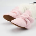 thumbnail image 3 of Newborn Baby Boy Girl Soft Fleece Booties Stay On Infant Slippers Socks Shoe Non Skid Gripper Toddler First Walkers Winter Ankle Crib Shoes, 3 of 6