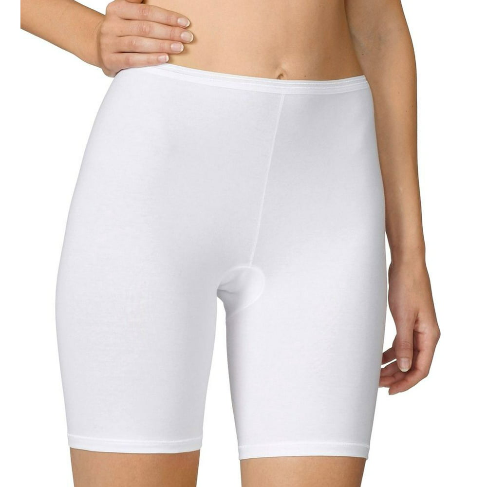 Calida Womens Calida 26024 Comfort Stretch Cotton Long Leg Panties White L