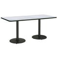 thumbnail image 2 of KFI Studios Mode 3.5' x 7' Dining Table, Grey Nebula, Black Base, 2 of 3