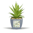 thumbnail image 1 of Pot de Fleurs Ananas Faux Monuments Célèbres de Corée Mini Décor, 1 of 3