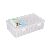 WYQLFSB Large Capacity Sewing Thread Holder for Spools of Thread Fishing Line Sorting Box Empty Thread Storage Box Sewing Yarn Spools Container Storage Case Clear