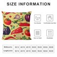 thumbnail image 5 of Eggplant Throw Pillow Cushion Cover, Eggplant Tomato Relish Onion Going Green Eating Organic Tasty Preserve Nature, Decorative Square Accent Pillow Case, Multicolor, 5 of 5
